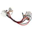 thumbnail image 2 of Arnés de bajos, arnés de cableado de bajos 250K Accesorios de piezas de bajos Arnés de cableado de guitarra de bajo Ingeniería de precisión, 2 of 9