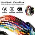 thumbnail image 4 of Bracelet applicable à apple iwatch1234567, Bracelet de Montre Ajustable en nylon Tissé, 4 of 6