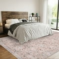 thumbnail image 2 of CAROMIO 9' x 12' Area Rug for Living Room Boho Vintage Rug Non Slip Pink Indoor Rug, 2 of 5