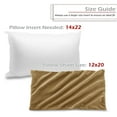 thumbnail image 3 of Nestl Velvet Throw Pillow Covers Solid Rectangle Soft Decorative Pillow Cover for Sofa, 12" x 20", Mocha Brown, Pack of 2, 3 of 8