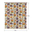 thumbnail image 5 of Pioneer Flower Floral Print Pattern Shower Curtain 72"x84", Bathroom Decorative Shower Curtain Set with 12 Hooks, Waterproof Washable, 5 of 6