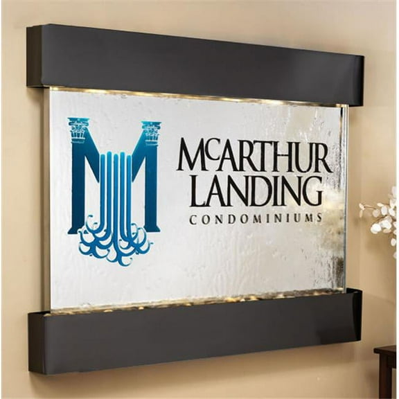 Adagio TFS1540 Teton Falls - Silver Mirror Wall Fountain