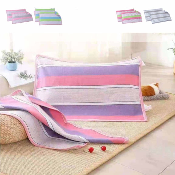 PRETXORVE Coarse Cloth Pillow Towel Single Padded Four Seasons Pillow Wrap Pillow Towel Absorbs Sweat and Breathes.