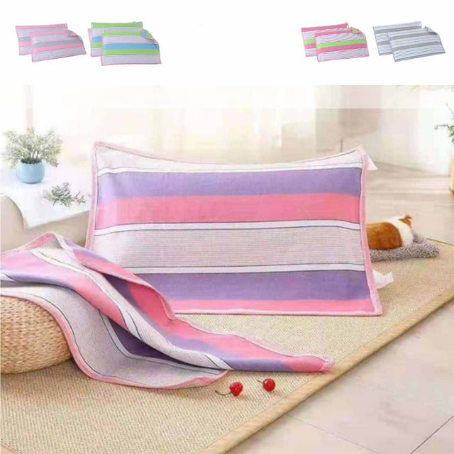 Xihbxyly Funda de Almohada de Tela Gruesa, Transpirable, Absorbente Del Sudor, Poliéster Suave, Protección Completa para Una Noche de Sueño Confortable, 73 X 48 Cm