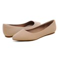 thumbnail image 4 of Flats de gamuza nude con punta fina para mujer DREAM PAIRS, talla 10, 4 of 6
