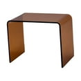 thumbnail image 3 of jifeng Acrylic Side Table Acrylic Rectangle U Shape Bedside Table Acrylic End Table Brown, 3 of 9