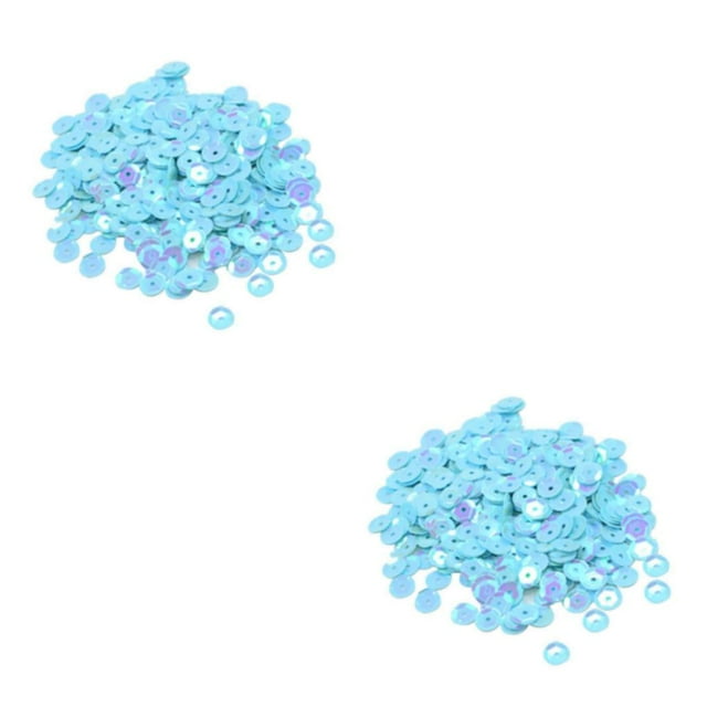 maskred Vibrant 400 Pcs Rondes en Vrac Sequins Couture Embellissement 7mm Bleu 2ensemble