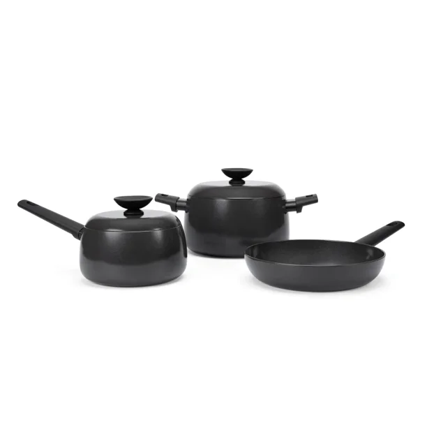 Bateria de Cocina de Aluminio Forjado, Antiadherente Cerámico Crown Baccara