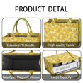 thumbnail image 4 of Large Capacity Tote Bag,Orange Slices White Pattern Handbag Fashion Luxury Tote Bag,15.7"x13"x 5.1" Inches,Laptop Compatible, 4 of 6