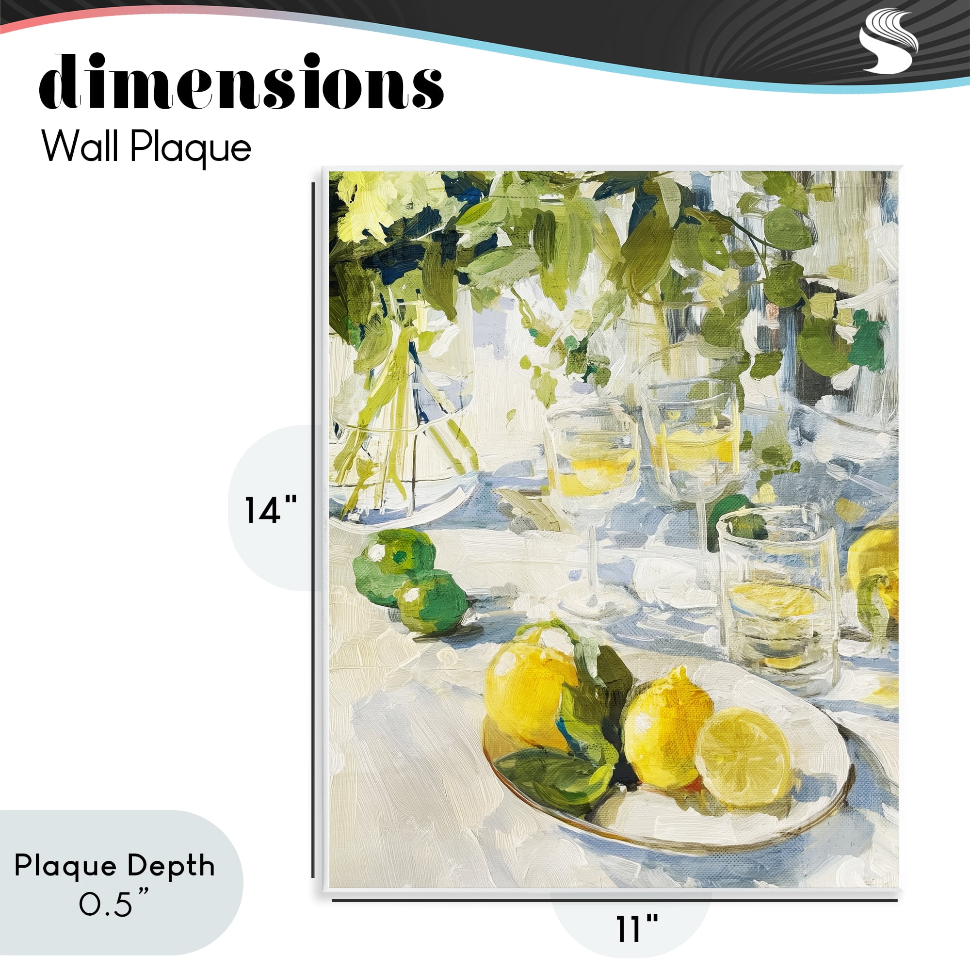 Stupell Industries Meringue Lemons Table Spread Wall Plaque Art, design by Annabelle Hall