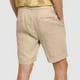 thumbnail image 4 of Pantalones de Hombre Elástico Cintura Músculo Casual Imitación Algodón Lino Textura Atado Cinco Cuartos de Pantalones Cortos, 4 of 9