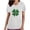AB-White, variant on lcziwo Womens St Patricks Day Scrub Tops 2025 Fashion Heart Print Irish Shirts Summer Casual V Neck Short Sleeve Scrubs with Pockets Black L Prime Today