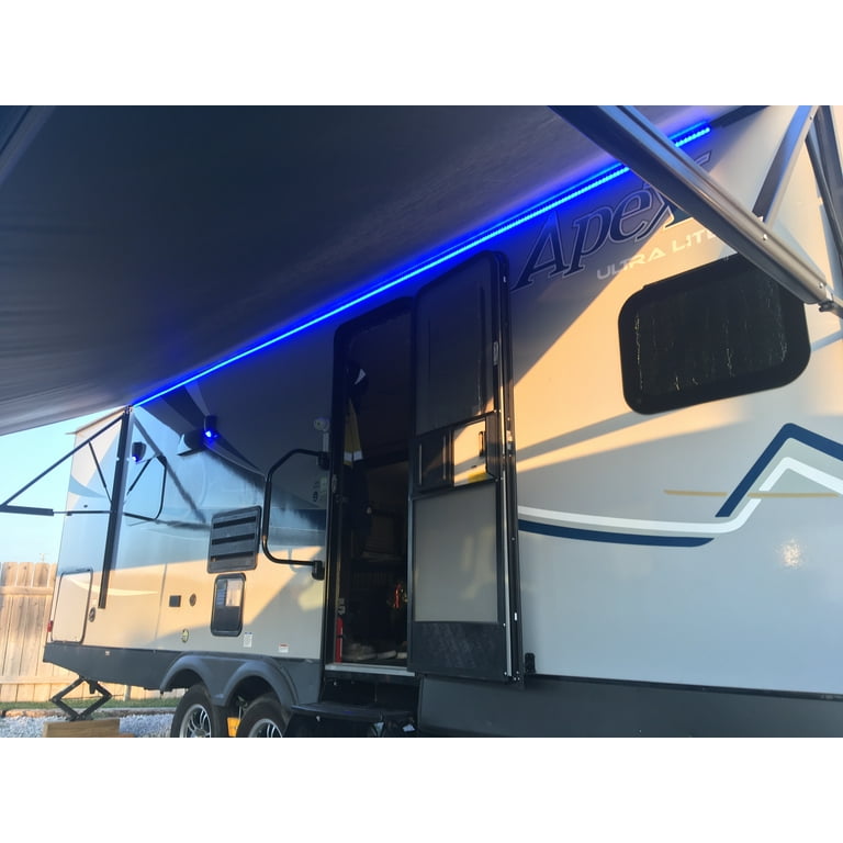 RV LED Camper Awning Lights, 12V, 16.4FT/5M, Dimmable, Remote Control, LED  Light Strip Exterior Lighting Fixture for RV Camping Canopy Motorhome  Travel Trailer - Walmart.com