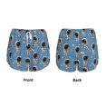 thumbnail image 3 of Yiaed Cute Cartoon Astronaut Print Women's Running Shorts with Liner 3 Zipper Pockets Elastic Workout Athletic Gym Yoga Shorts-XX-Large, 3 of 7