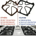 thumbnail image 3 of Burner Grate for WB31K10034 Stove Parts, 8.4’’ x 8.46’’ Stove Surface Top Grate, Cast Iron 4 Burner Stove Grate, 4 Pack Stove Accessories, 3 of 6