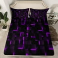 thumbnail image 2 of Erosebridal Plaid Buffalo Bed Sheets King,Geometric Grid Bedding King Size,Neon Gradient Sheet Set King,Breathable Boys Bedroom Decor,4 Pieces, 2 of 7