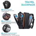 thumbnail image 4 of Mochila de mano BANGE Blake de 45 L para viajes de negocios de 17.3 pulgadas, 4 of 7