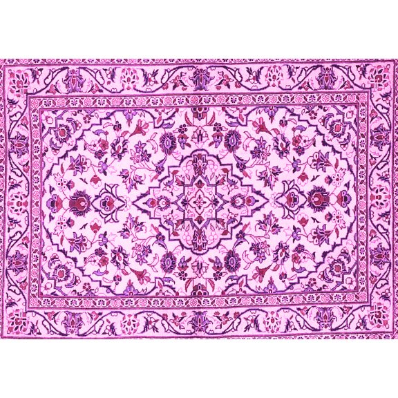 Ahgly Company Indoor Rectangle Persian Pink Traditional Area Rugs, 3' x 5'