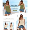 thumbnail image 4 of FreshPretty Sweater Vest Women Spring Summer Sleeveless V Neck Sparkle Knit Basic Loose Fit Tank Tops Vacation Outfits, 4 of 9