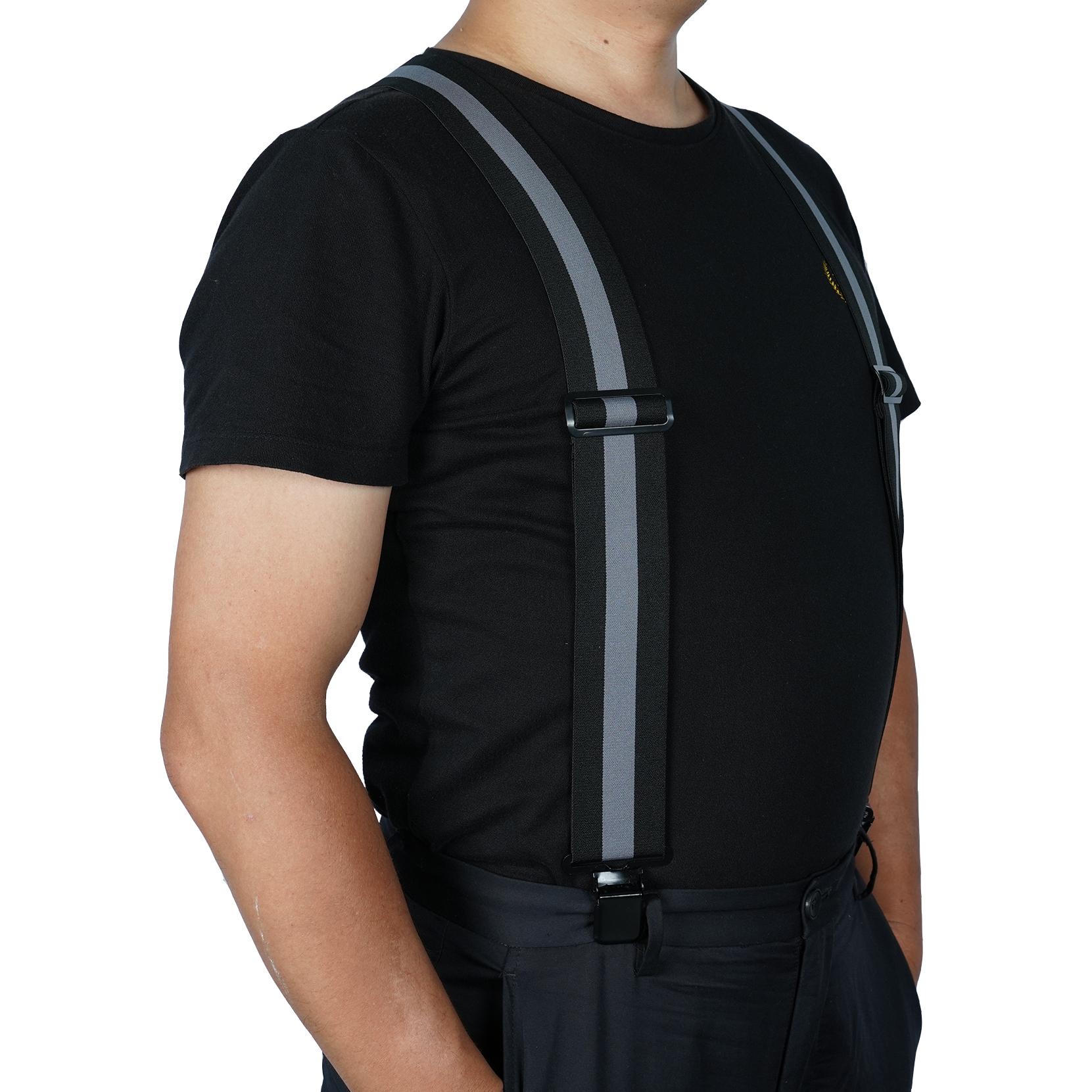 Men Suspender For Work 2 inch Adjustable Work Suspender With Heavy Duty  clips For Big and Tall 