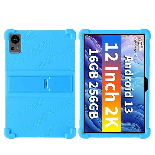 Case For Blackview Tab 18 Tablet Safe Shockproof Silicone Stand Cover Sky blue Blackview Tab 18