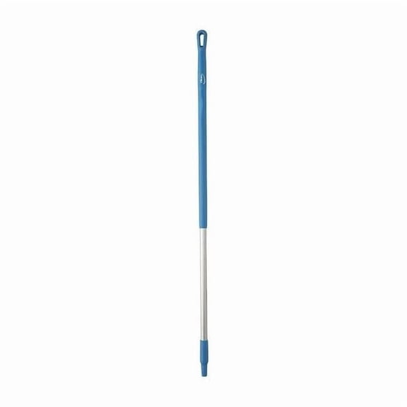 Vikan Color Coded Handle, 1310mm, 1 1/4 in Dia, Blue, Aluminum 29353