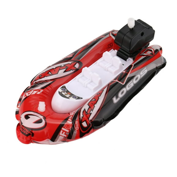 EGNMCR Bath Toys Mini Inflatable Yacht Children's Bath Toys Pool Toys Motorboats Inflators Inflatable yacht Birthday Gifts for Kids