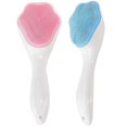 thumbnail image 1 of Silicone Cleansing Brush Exfoliating Brush, 2-Pack Manual Handheld Cleansing Brush Blackhead Brush (Blue, Pink), 1 of 5
