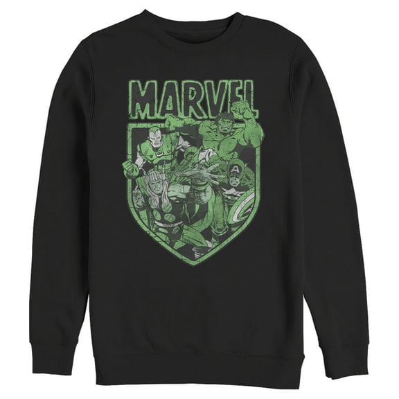 Men's Marvel Avengers Shield  Sweatshirt Black X Large