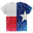 thumbnail image 2 of Texas Vintage Distressed State Flag All Over Youth T Shirt Multi YSM, 2 of 2