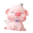 thumbnail image 1 of Alcancía de cerdo, artesanía, obra de arte, decoración, regalo, fácil de usar, tarro de dinero, figura de cerdo Cerdo grande entrecerrando los ojos, 1 of 9