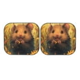 thumbnail image 7 of Daiia Cute Sunflower Guinea Pig 2PCS Car Windshield Sun Shade, Foldable Sun Shield for Car Front Window, Auto Sun Blocker Visor Protector Universal for Truck SUV Pickup-Large, 7 of 7