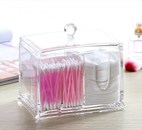 Cotton Ball 100% Acrylic Swab Holder and Cosmetic Pads