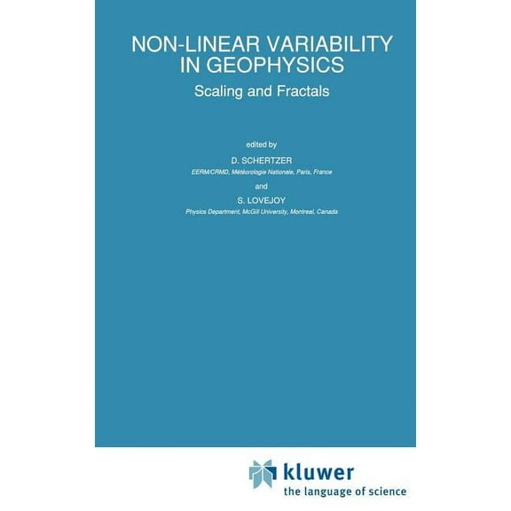 Non-Linear Variability in Geophysics: Scaling and Fractals, (Hardcover)