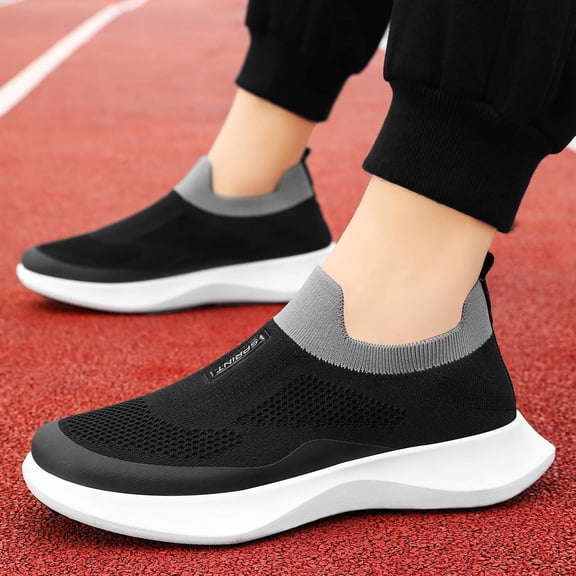 BdTemWBs Men's Walking Shoes Wide Breathable Lightweight Mesh Casual Sneakers Non Work Shoes Working Footwear