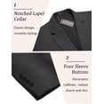 thumbnail image 4 of COOFANDY Mens Sports Jackets Business Two Button Coats Suit Jackets Regular Fit Stylish Blazers, 4 of 6