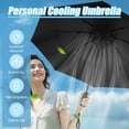 thumbnail image 2 of UV Sun Umbrella with Fan, Portable Cooling Fan Umbrella UPF 50+ Foldable Umbrella for Sun & Rain, USB Rechargeable Travel Umbrella Personal Fan for Heatstroke, Hot Days, 2 of 14