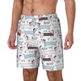 thumbnail image 2 of Uemuo Dachshund Dog Puppy Pattern Mens Swim Trunks Quick Dry Board Shorts with Mesh Lining, Stretch Beach Shorts Quick Dry No-Chafing Board Shorts-3X-Large, 2 of 9