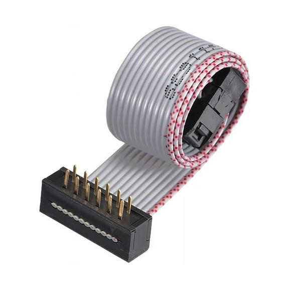 IDC Wire Flat Ribbon Cable FC/FD Connector A-type 12Pins 2.54mm Pitch 0.2m Length