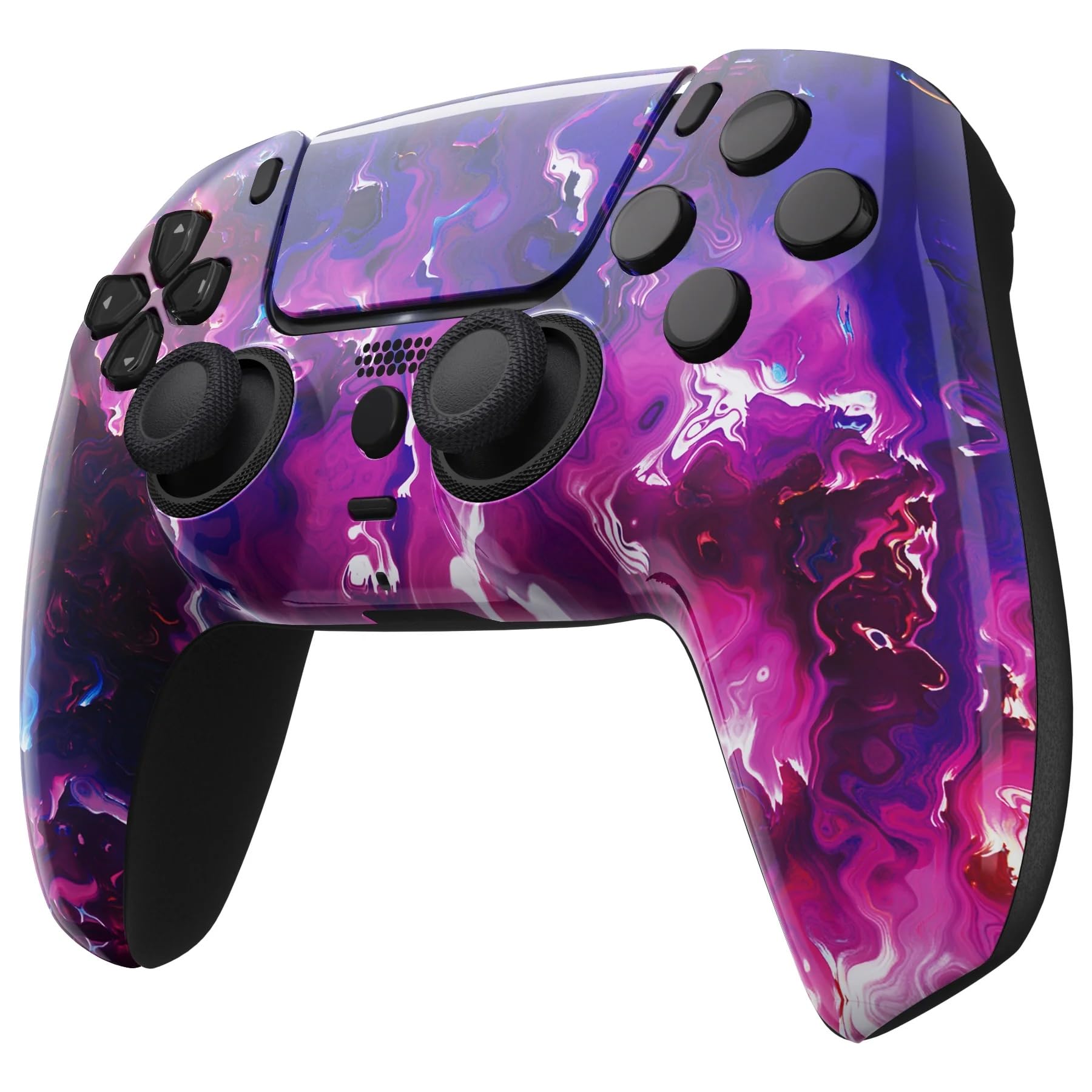 Custom Controllerzz Wireless Controller Compatible with PS5 - Multiple Designs Available (Purple Magma)