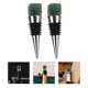 thumbnail image 3 of Tapones para botellas de vino, decoración de Jade de cristal, tapón para botella de vino, 2 uds., 3 of 8