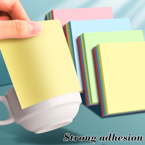 Sticky Notes,Pastel Sticky Notes,Post Stickies Super Sticking Power Memo Pads Strong Adhesive(100Sheets/Pad 3*3in)