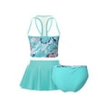 thumbnail image 2 of iEFiEL Girls Floral Tankini Set with Skirt 3pcs Set Swimsuit Bathing Suit,Sizes 4-14 AA-Mint Green 5, 2 of 7