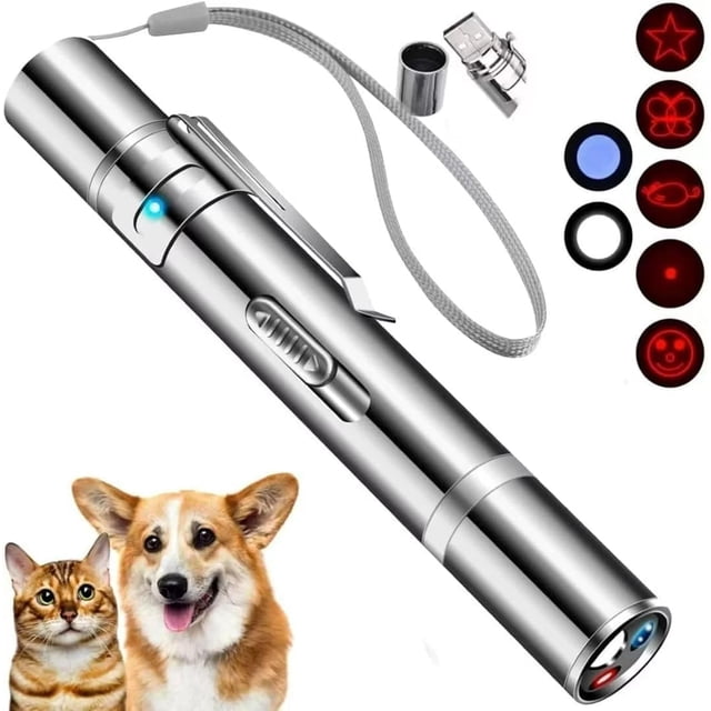 Puntero láser JANHER 9127 para pájaros, gatos, perros y mascotas con USB
