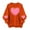 Orange, variant on Amidoa Pullover Tops for Women Green Valentines Oversized Sweatshirts Going out Heart Crew Neck Tees Womens T Shirts L