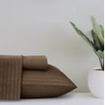 thumbnail image 2 of Lux Decor Collection 1800 Thread Count Brown Striped Stripes Striped Microfiber Sheet Sets, Twin, Deep Pocket 4 Pieces, 2 of 6