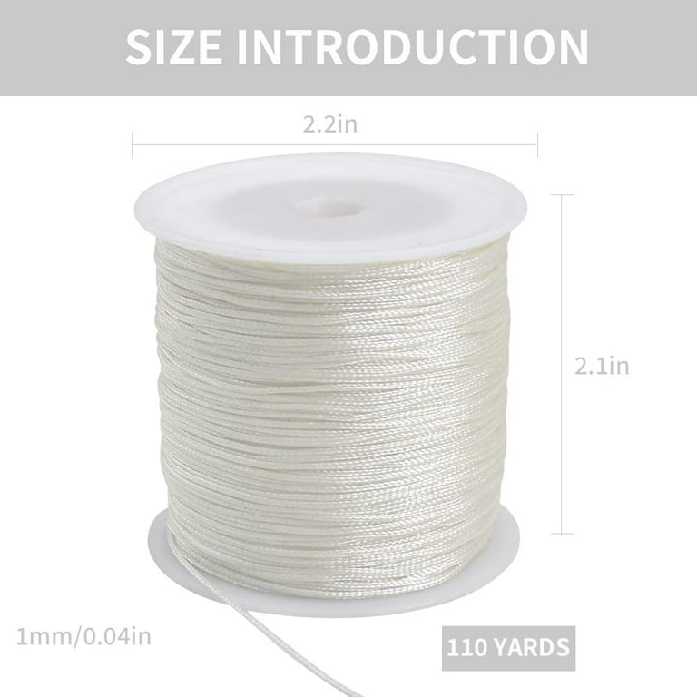 Cridoz 25 Rolls Silky Satin Cord for Bracelets, Necklaces, Macrame Crafts,  Drawstring Bags - Multicolor Beading String