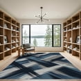 thumbnail image 2 of ODIKA 4' x 6' Machine Washable Non-Slip Area Rug, abstract geometric High Traffic Rug, Blue, 938282, 2 of 7