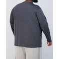 thumbnail image 3 of Real Essentials 3 Pack: Men’s Big & Tall Tech Stretch Long-Sleeve & Short-Sleeve Dry-Fit T-Shirt (3XT-5XT), 3 of 5