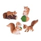 thumbnail image 1 of Juego de 4 mini figuras de ardillas de resina para decorar tartas. A, 1 of 9